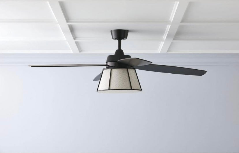 56 in. LED Indoor Bronze Ceiling Fan with Remote