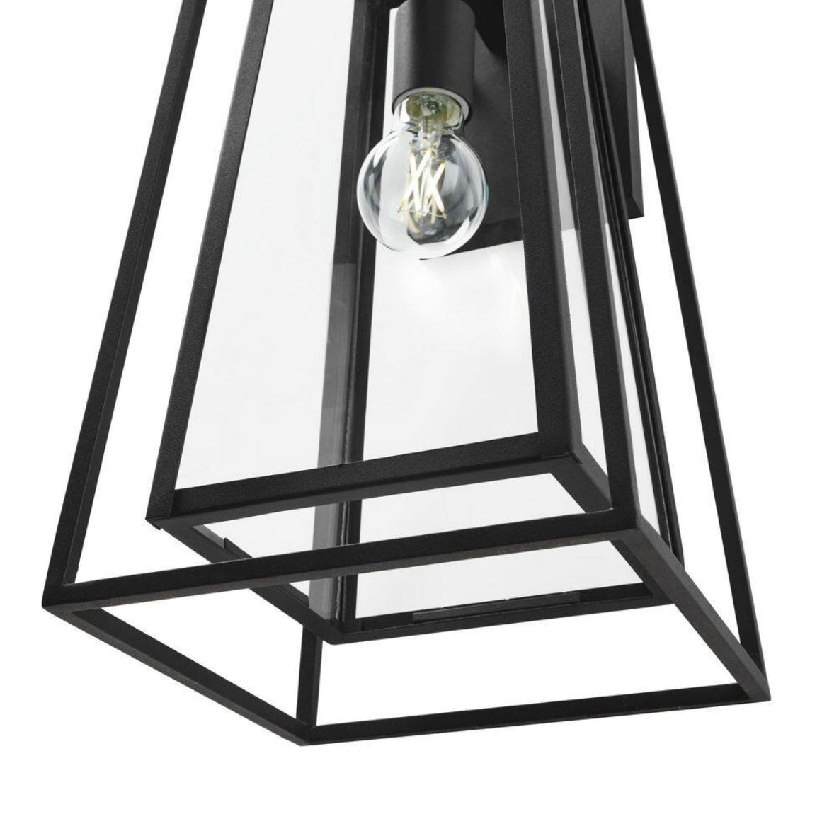 Large Modern 1-Light Outdoor Wall Lantern Sconce