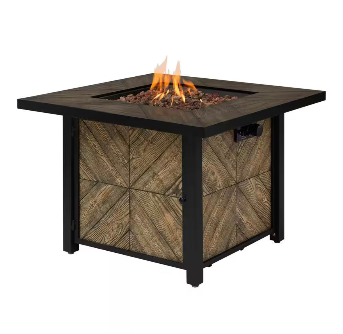 36 in. 50000 BTU Steel Propane Outdoor Fire Pit