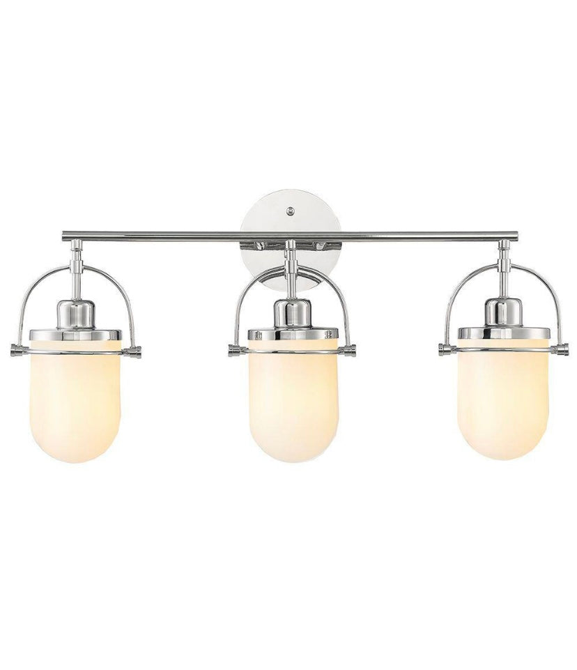 24.5 in. 3-Light Polished Nickel Vanity Light