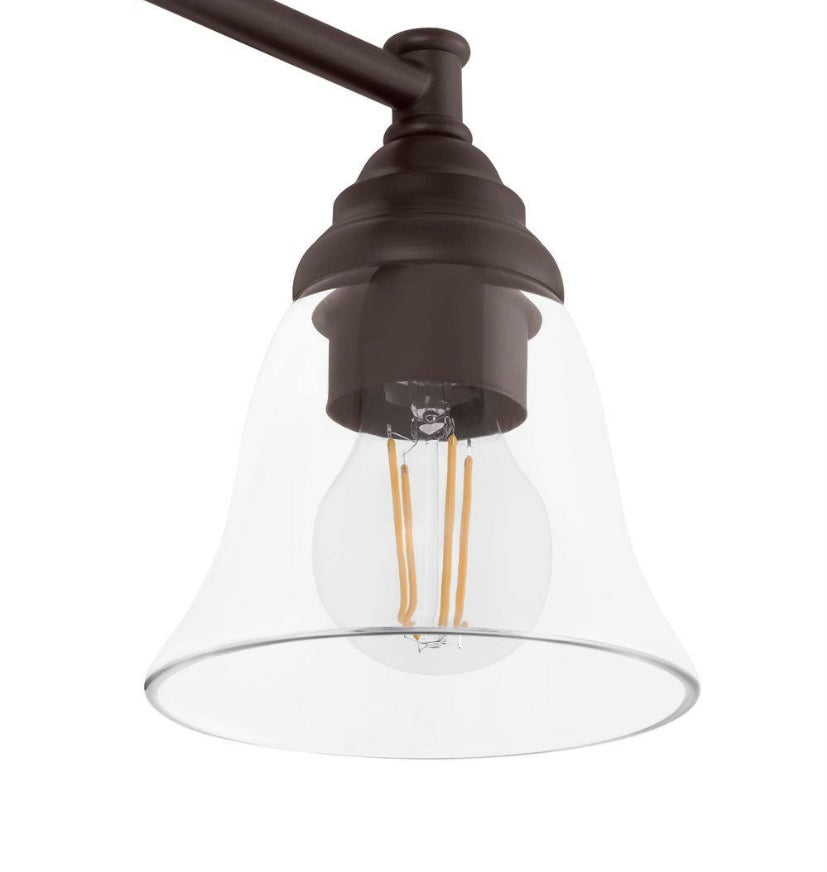 32.5 in 4-Light Bronze Vanity Light