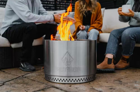 19.5 in. Round Wood Burning Fire Pit with Carry Bag