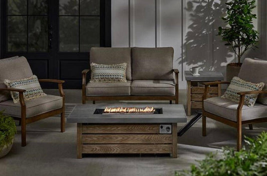 48 in. LP Gas Concrete Fire Pit with Tank Holder