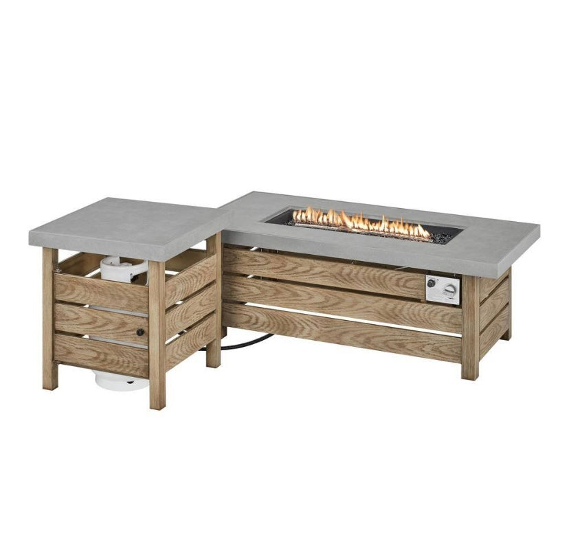 48 in. LP Gas Concrete Fire Pit with Tank Holder