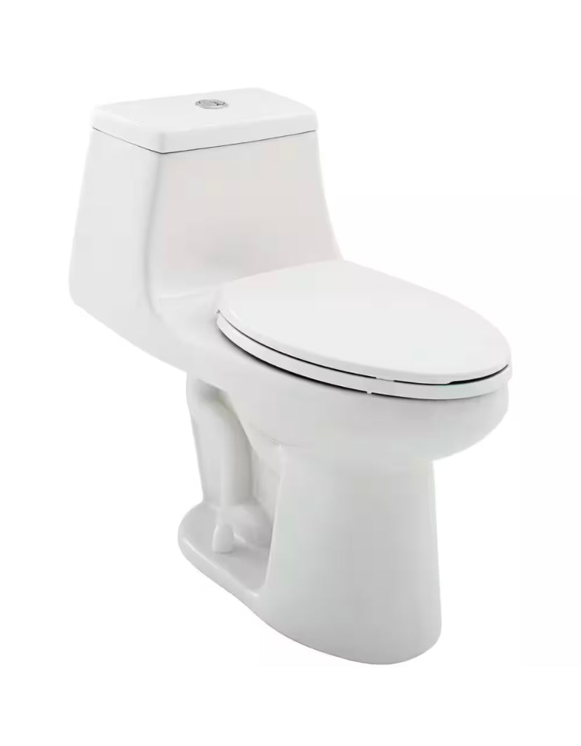 16.5 in. Tall One-Piece Dual Flush Elongated Toilet