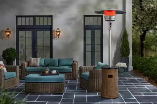 7 ft. Wicker Propane Gas Patio Heater